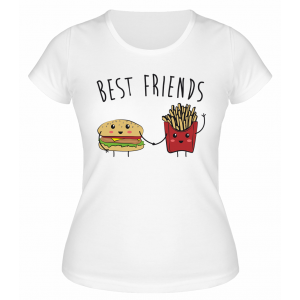 Футболка белая  Best friends
