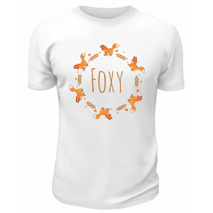 Футболка белая  Foxy