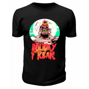 Футболка черная Holiday freak