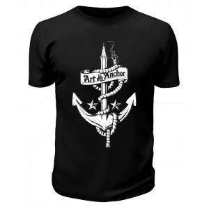 Футболка черная Art my anchor