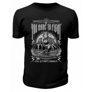 Футболка черная You have to fight