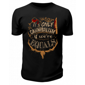 Футболка черная Cannibalism