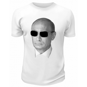Футболка белая  Путин