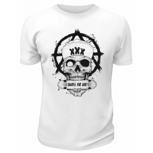 Футболка белая Skate or die