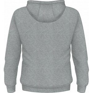 Худи серый меланж