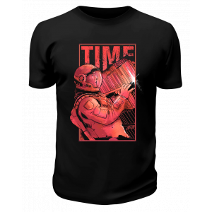 Футболка черная Астронавт Time