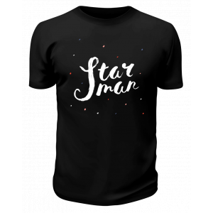 Футболка черная Star man