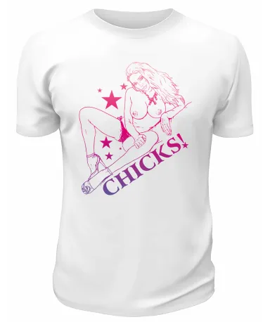 Футболка белая  Chicks