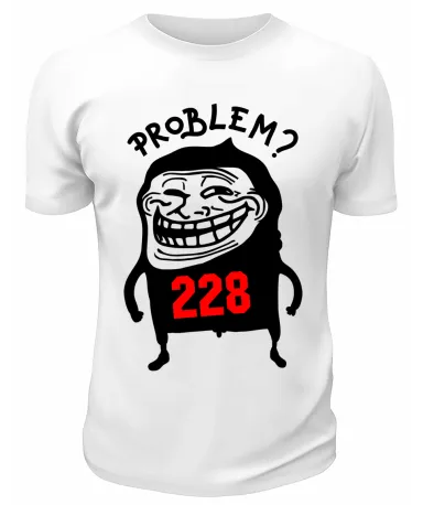 Футболка белая  Problem
