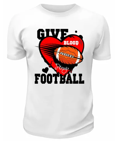 Футболка белая  Give football