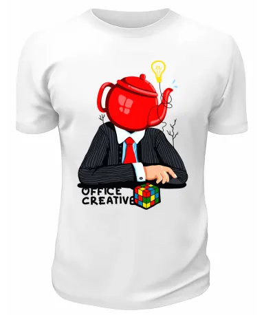 Футболка белая  Office creative