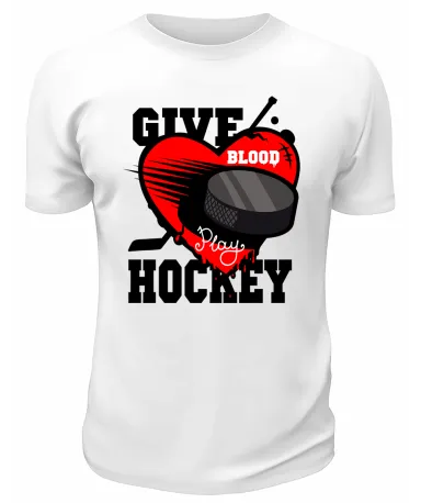Футболка белая  Give Hockey