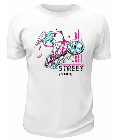 Футболка белая  Street rider