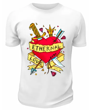 Футболка белая  Ethernal love