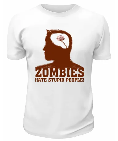 Футболка белая  Zombies