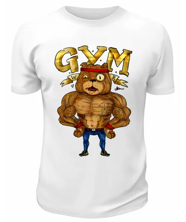 Футболка белая  Gym