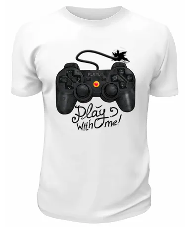 Футболка белая  Play with me