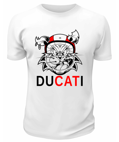 Футболка белая Ducati