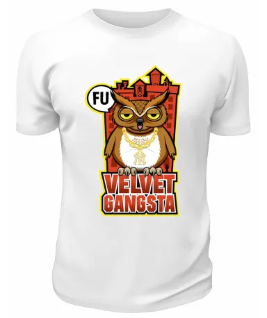 Футболка белая  Velvet gangsta