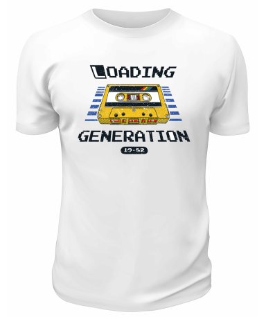 Футболка белая  Loading Generation