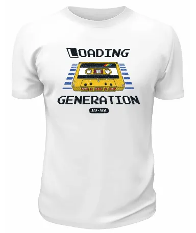 Футболка белая  Loading Generation