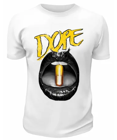 Футболка белая  Dope