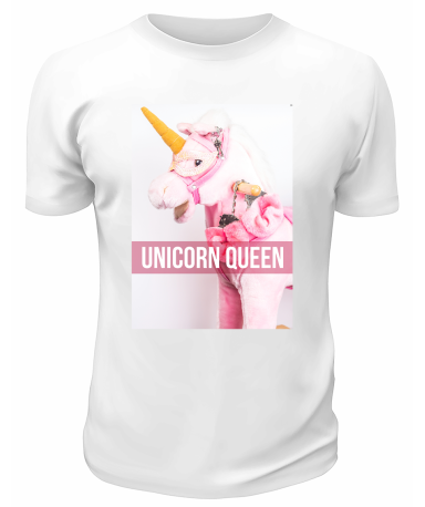 Футболка белая  Unicorn Queen