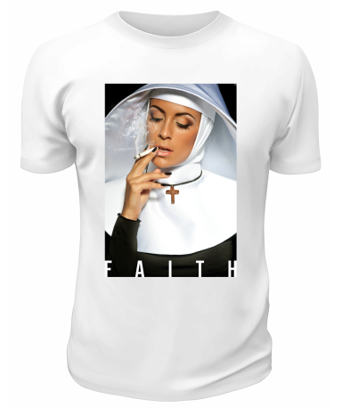 Футболка белая  Faith