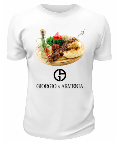 Футболка белая  Giorgio s Armenia