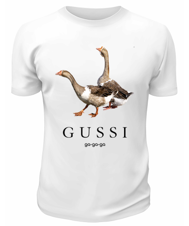 Футболка белая Gussi