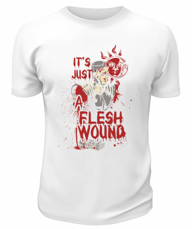 Футболка белая  Flesh Wound
