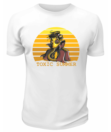 Футболка белая  Toxic Summer