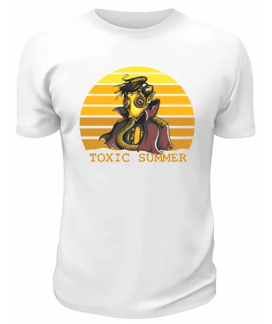 Футболка белая  Toxic Summer