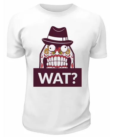 Футболка белая  Wat