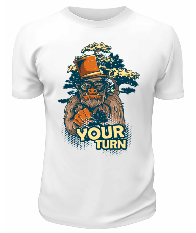 Футболка белая  Your turn