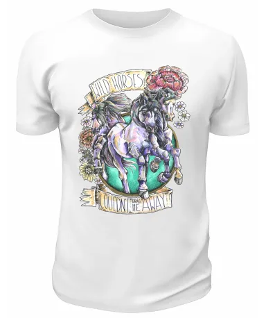 Футболка белая Wild horses