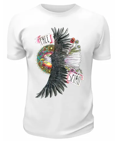 Футболка белая Free spirit