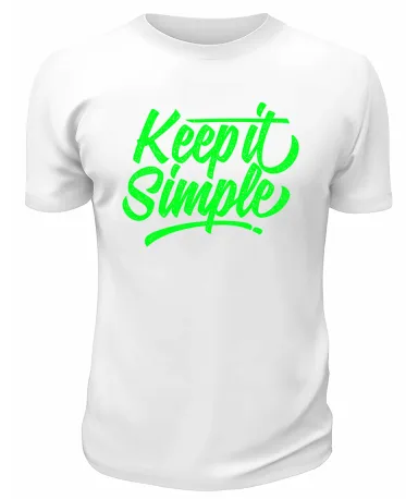 Футболка белая Keep it simple