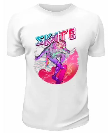 Футболка белая  Skate