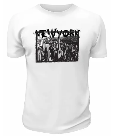 Футболка белая New york