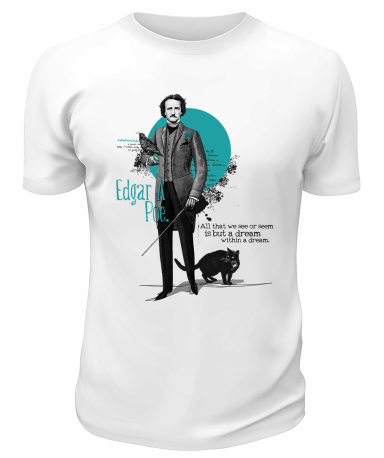 Футболка белая Edgar Allan Po