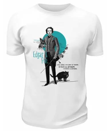 Футболка белая Edgar Allan Po