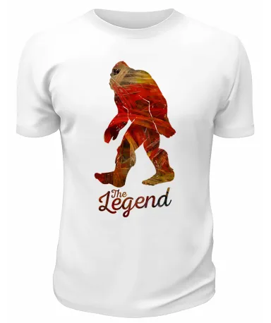 Футболка белая The legend снежный человек
