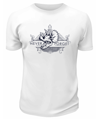 Футболка белая Never Froget