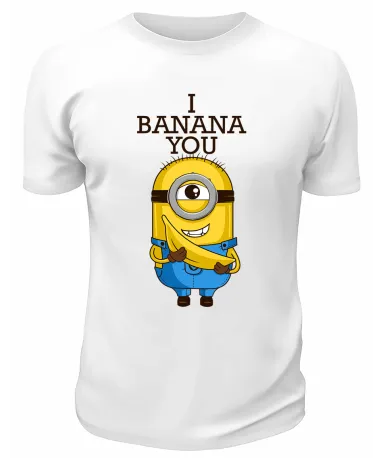 Футболка белая  I banana you