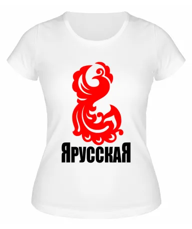 Футболка белая  женская Я Русская