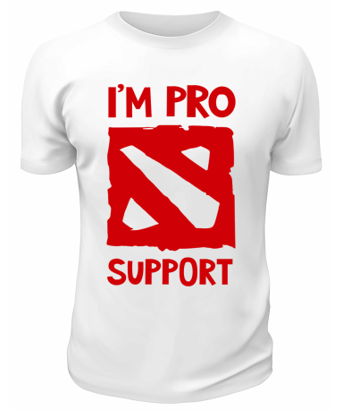 Футболка белая  мужская I`m prosupport