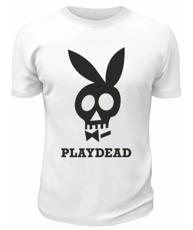 Футболка белая  мужская PlayDead