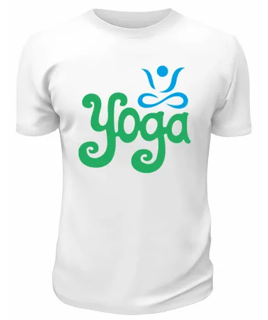 Футболка белая  мужская Yoga