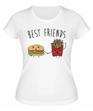 Футболка белая  Best friends